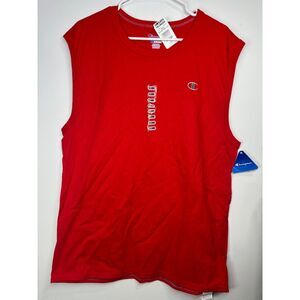 Champion NWT Red Men's Jersey Cap Sleeve Athletic Muscle T-Shirt - XL‎